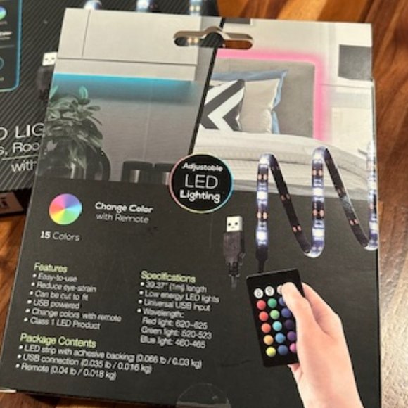 LED Strip Lights Multicolor with Remote | 1 roll 39.37" - Picture 6 of 6